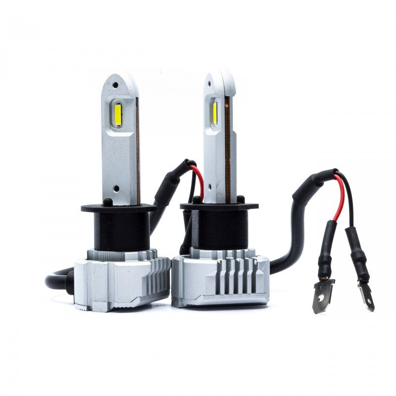 H1 LED bulbs (2 x LED COB) 6000K short