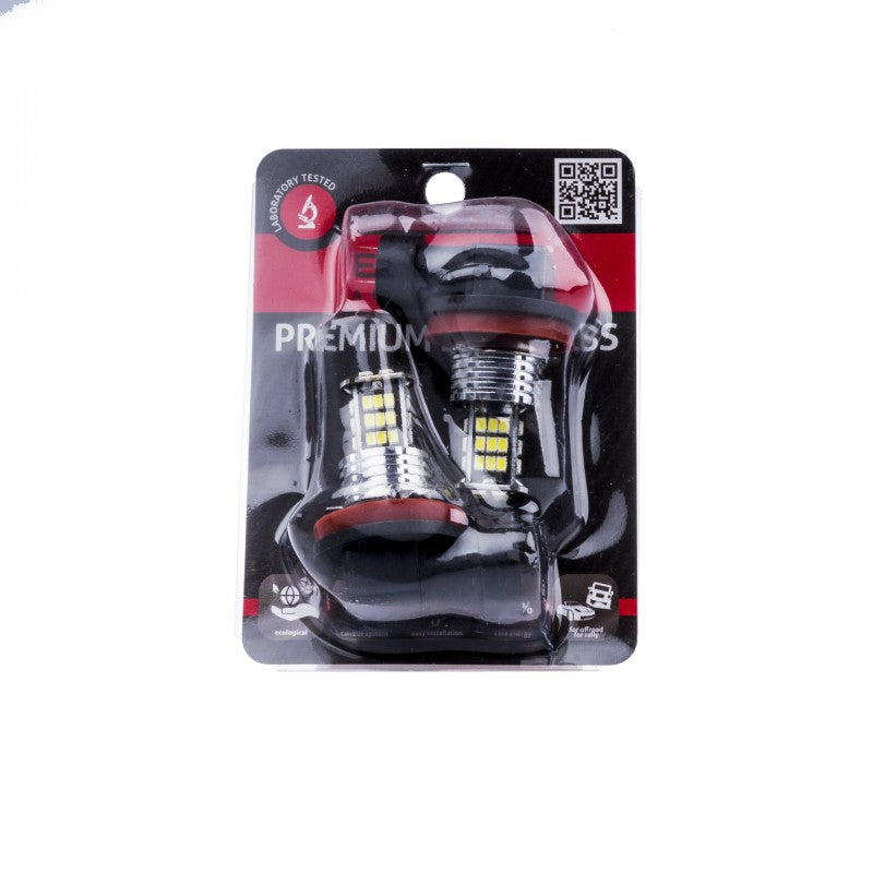 H8 LED bulbs (30 x SMD 3020) 6000K